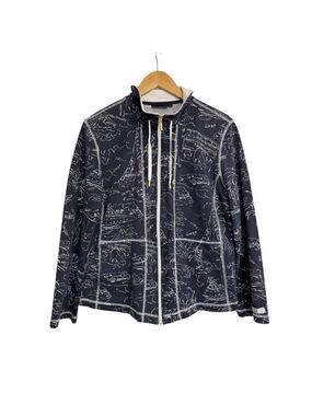 Orly Blue Parisian Print Women's Jacket Large